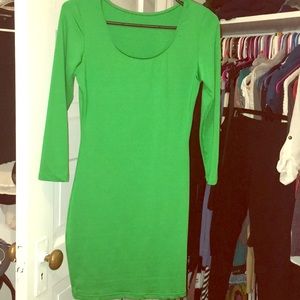 Mini green dress